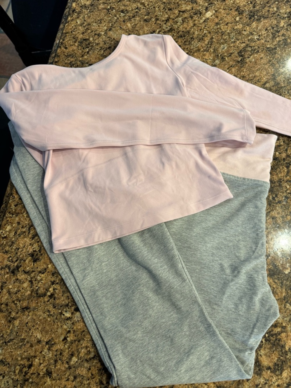 Edikted Pink and Gray Cozy Two-Piece Set